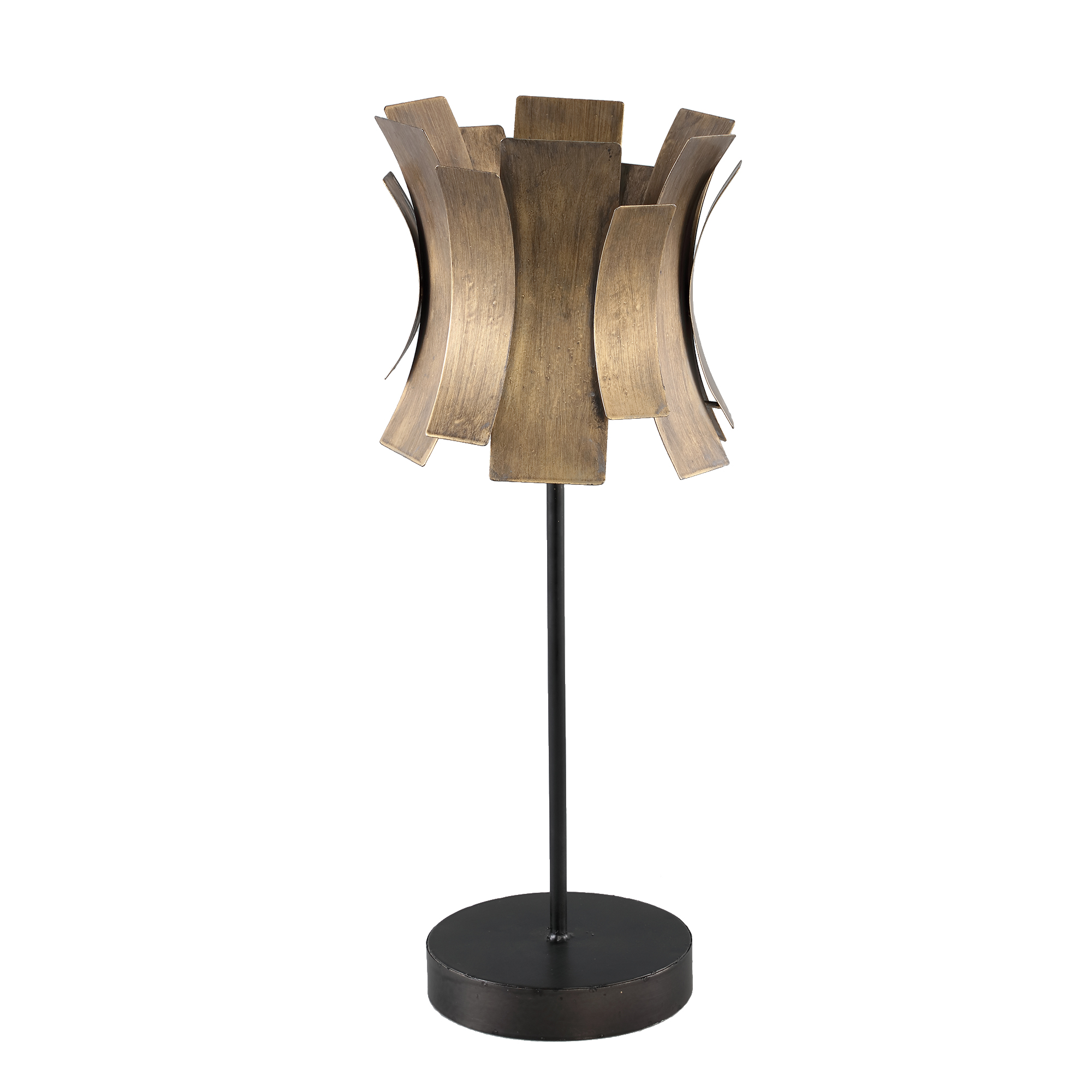 Raddix Gold metal LED lamp with gold lampshade