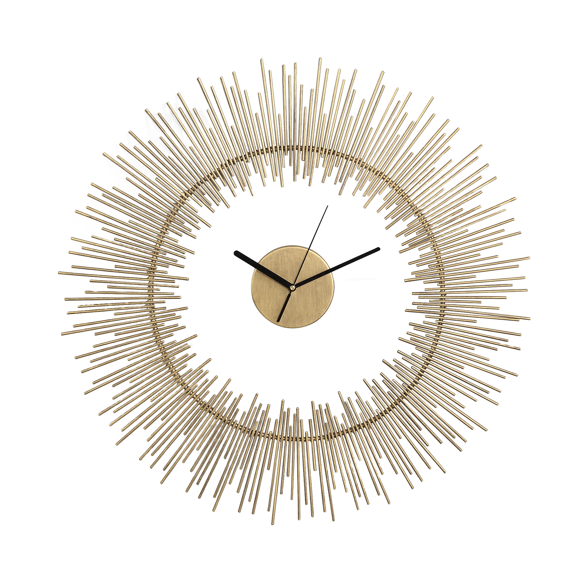Anther Gold metal wall clock separate sun rays