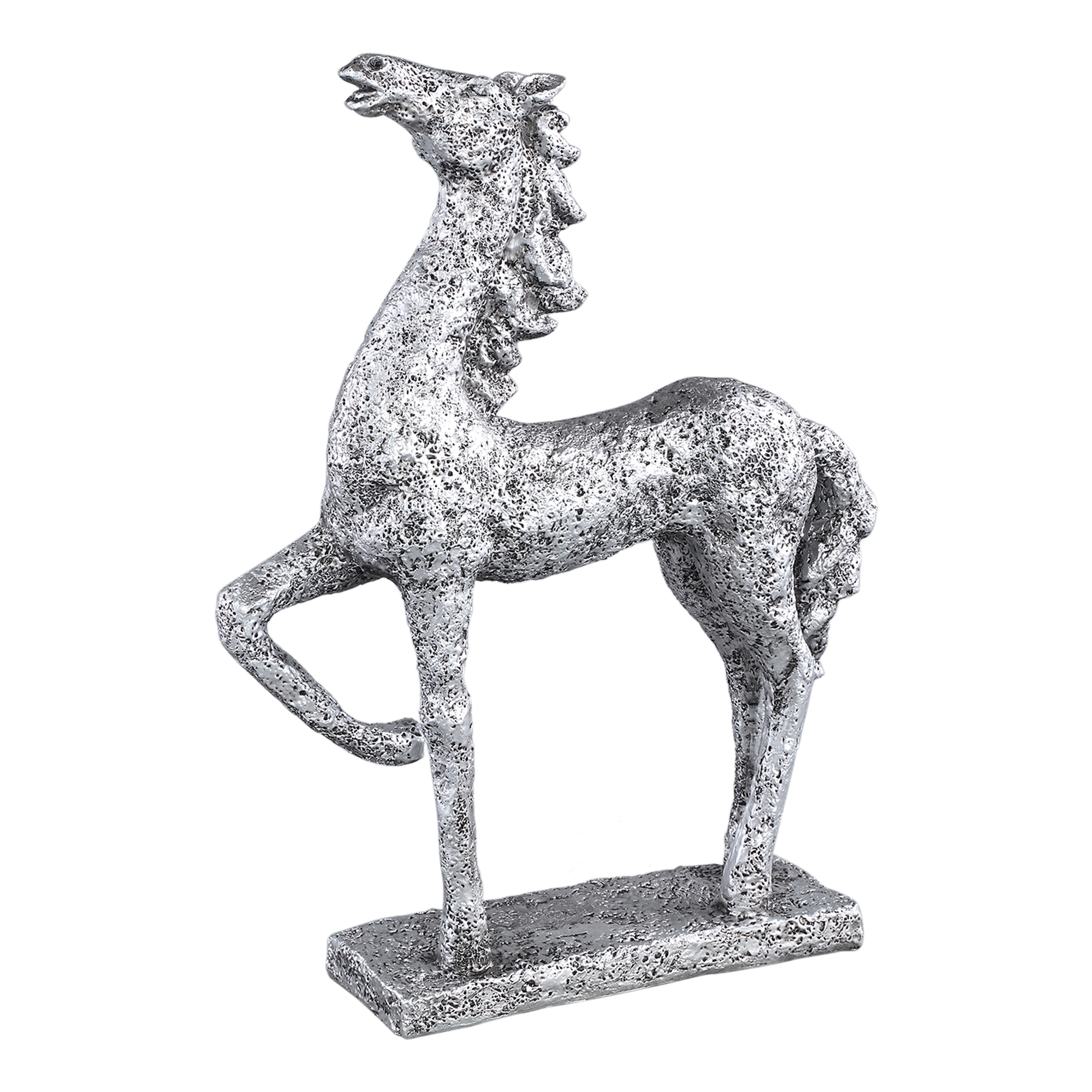 Lucinda Silver poly posing horse statue