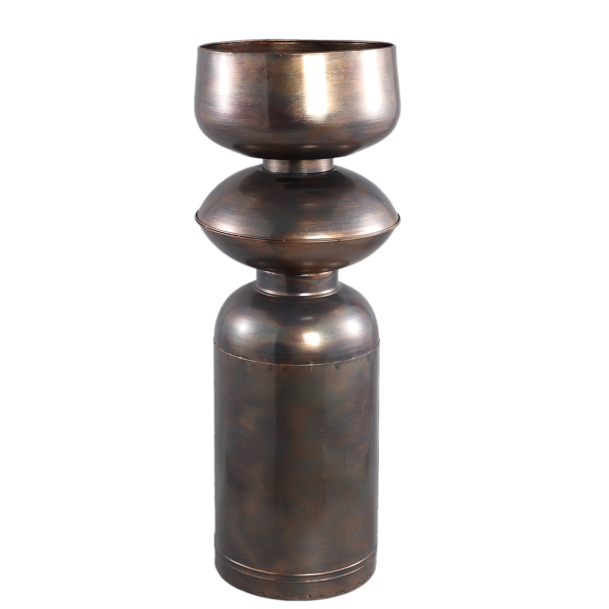 Nizze Copper big iron pot shaped round L