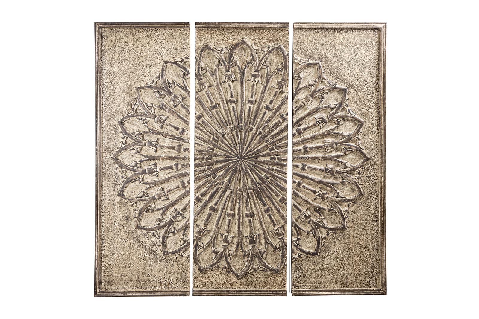 Casa Brown MDF carved wallpanel antique look L 3pc